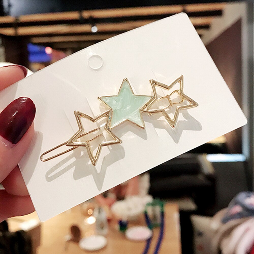 Horquilla de estrella dorada con Clip para el pelo, pasador, tocado con horquillas, accesorios, Accesorios para peinados de belleza para niña, 1 ud.: 04