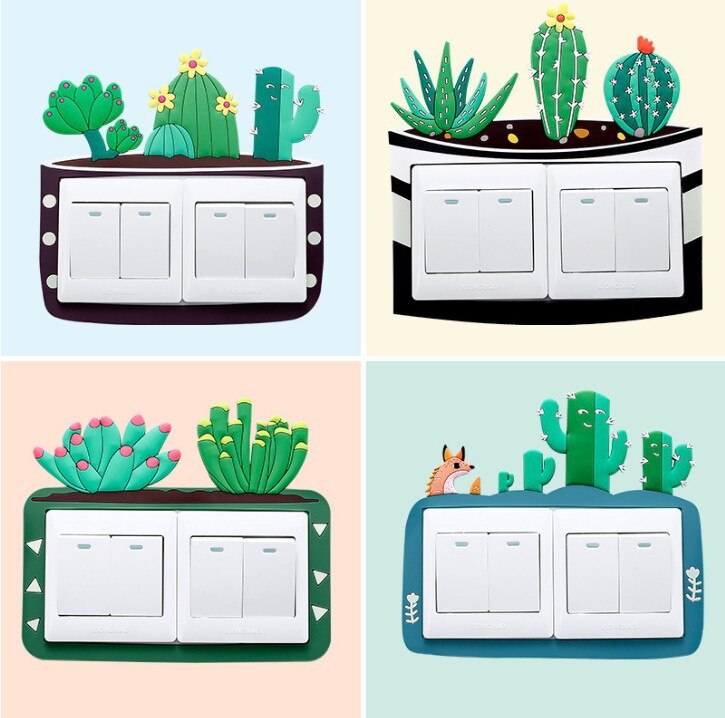 decor for room frame outlet wall light cover pared switchs funda apagadores y contactos de sticker on socket plug protector ligh