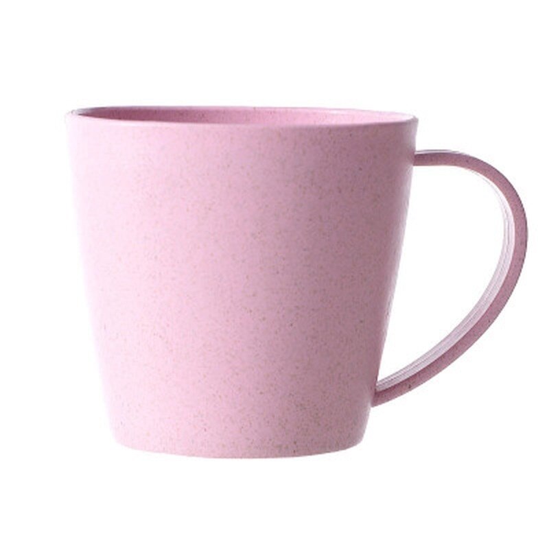 Excellente 1Pc sain blé paille lait tasse Protection de l'environnement épais Anti-tasses chaudes