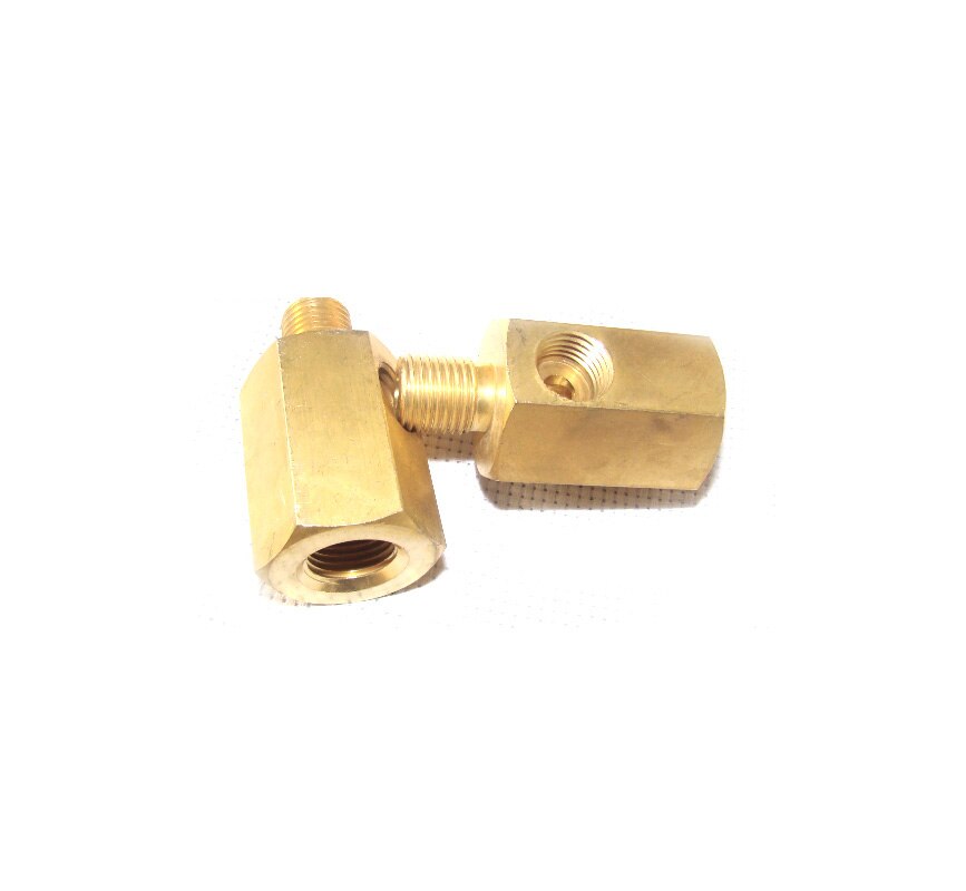 Three-way copper joint Specification 14mm*1.5 Conversion head Pressure gauge connector