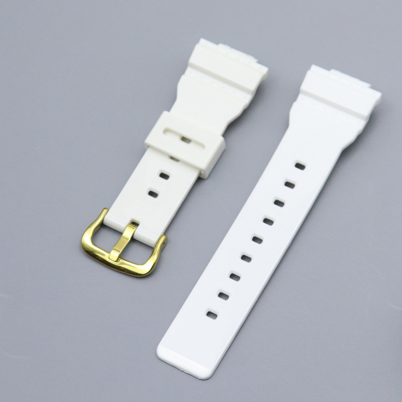 Correa de goma de resina para reloj Casio baby-g, repuesto de correa de reloj de 14mm, resistente al agua, accesorios para pulsera deportiva, BA-110/120/111/112: Red black