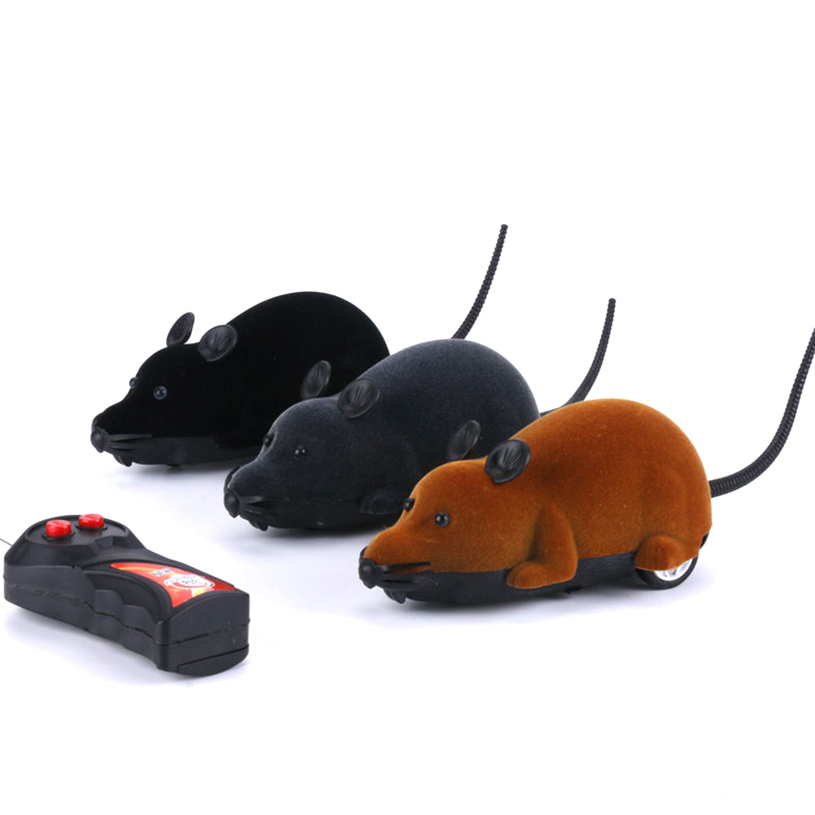 Juguetes del ratón inalámbrico RC ratones gato juguetes de Control remoto falsa Mouse novedad RC divertida del gato jugando ratón electrónicos rata ratón
