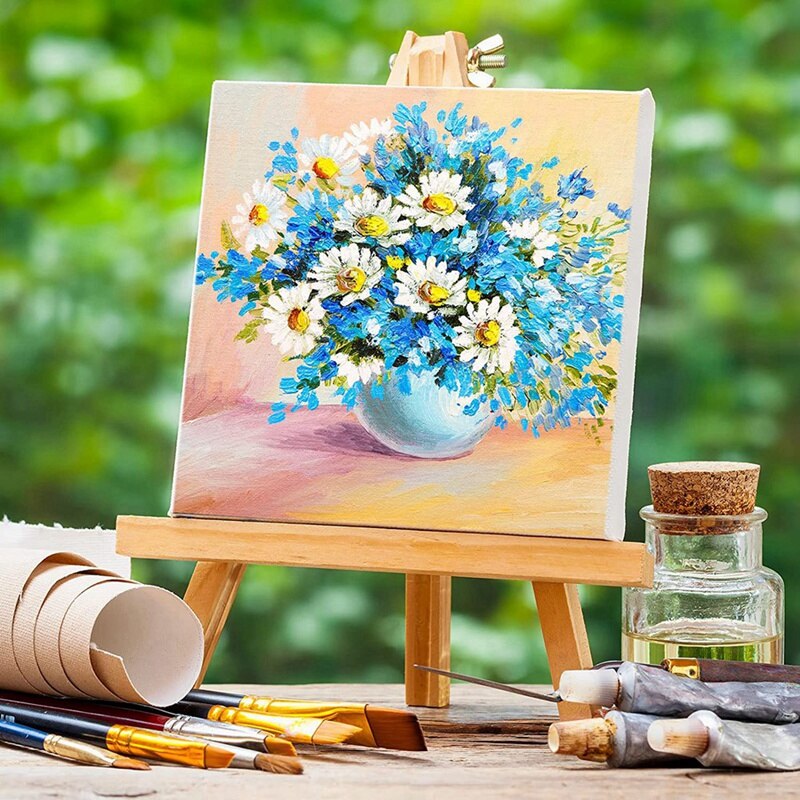 Trépied en bois, support de bureau réglable pour peinture sur toile, pour fête