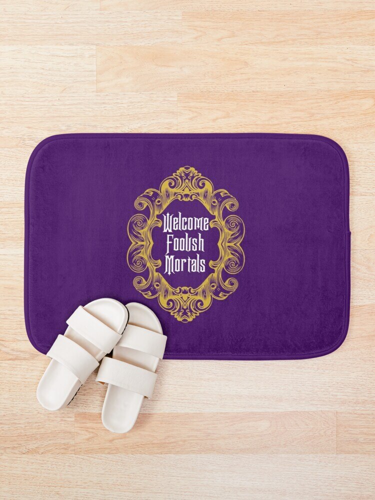 Bienvenido a la alfombrilla de baño de los mortales necios, juego de alfombrilla de baño con dibujos animados de Mirrofiber, juego de alfombra para Baño