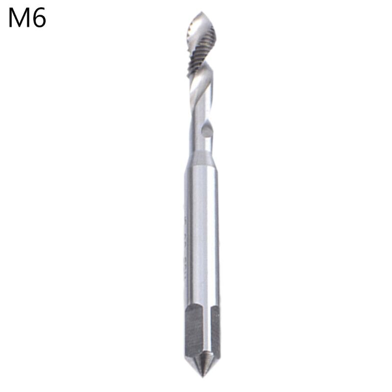 Durable HSS Steel Spiral Thread Tap M2 M3 M4 M5 M6 M8 M10 M12 Tapping Drill Bit for Metric Aluminum Tapping Machine: M6