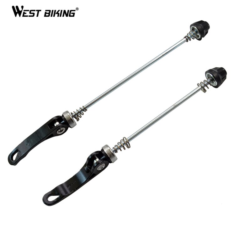 WEST FIETSEN qr Snelsluiting Fiets Berg Hub Spies Fiets Bindmiddel Set QR Hubs Snelspanners: Black