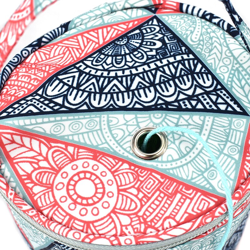 Knitting Yarn Crochet Round Storage Bag Knitting Needles Yarn Tote Organizer DIY Craft Woolen Basket Sewing Tool Bag