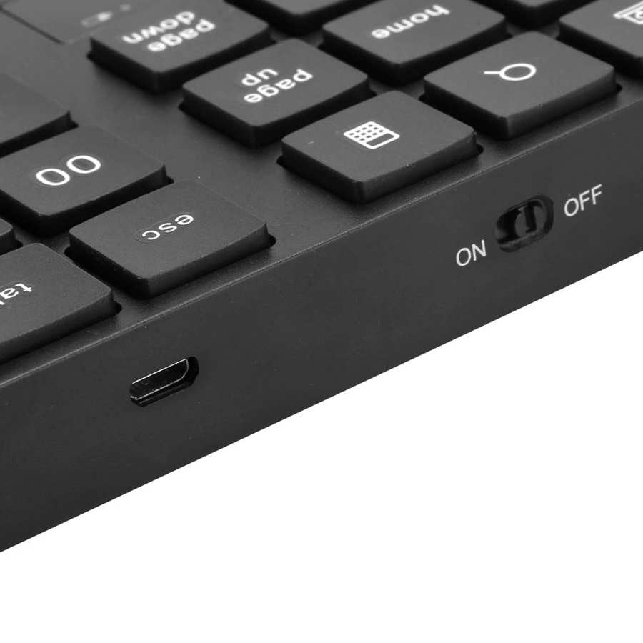 Mini Numeric Keypad 35 Keys 2.4G Wireless Number Pad Ultra Slim Portable Keyboard Plug and Play Number Keypad for Laptop PC