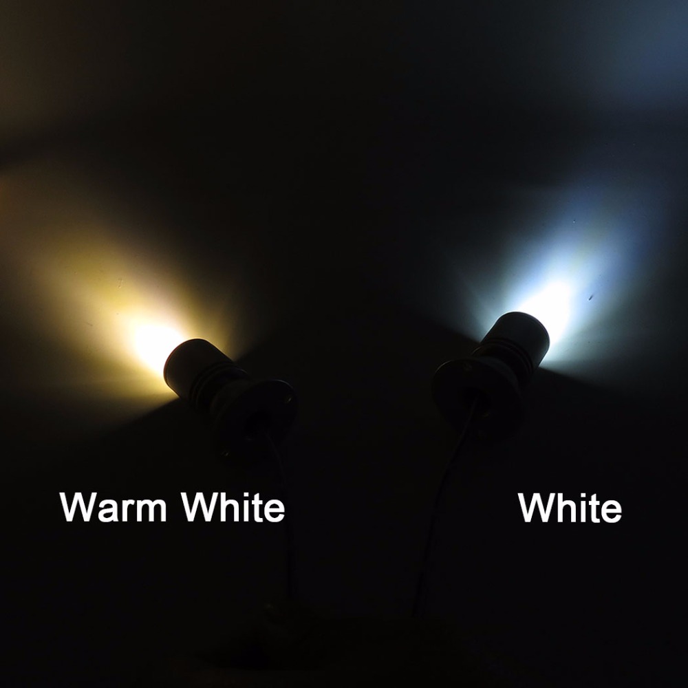6pcs 4pcs/lot Led Spotlight Cabinet Spotlight With DC Connector Splitter 1.5W Warm White White Led Lamp Cabinet Counter Showcase