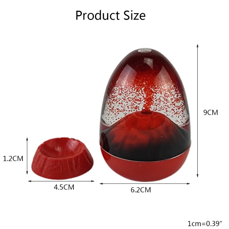 J2FA erupcje wulkaniczne klepsydra ozdobna klepsydra płynna klepsydra