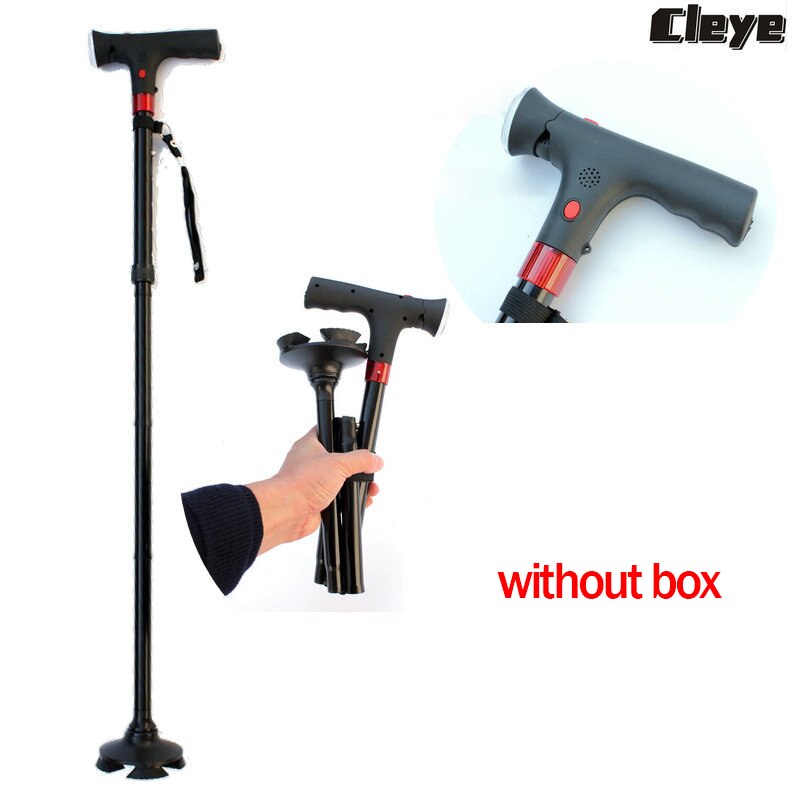 Cleye alt Mann gehen Stock Clever Klapp Ältere Stock Für sterben Ältere Keine Unterhose Lichter Ultra Licht Krücke Für Ich bin ändern Von: Schwarz (ohne Kasten)