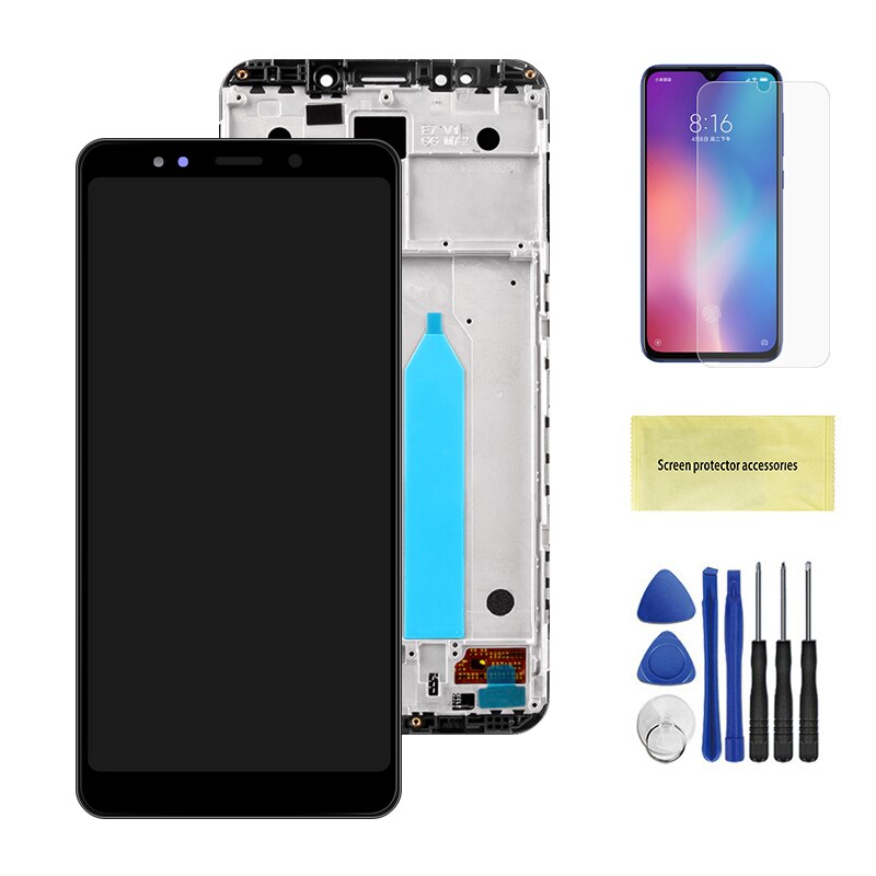 Originele Voor Xiaomi Redmi 5 Plus Lcd Touch Screen Voor Redmi 5 Plus Lcd Digitizer Met Frame Vervanging Reparatie: Black With Frame