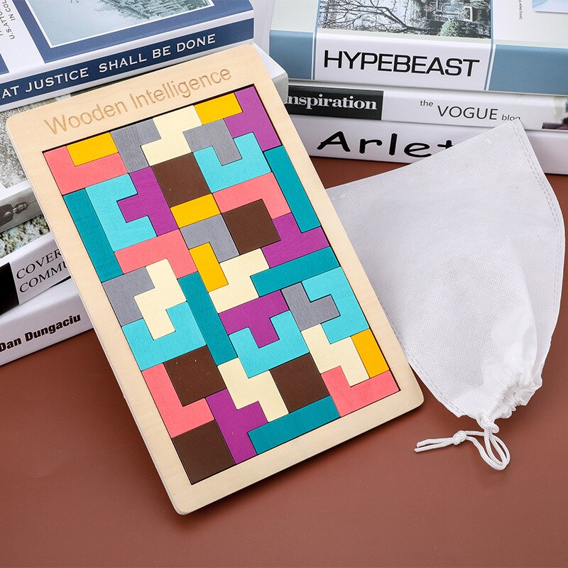 Houten kinderen speelgoed 3D Puzzel Alle in een vl... – Vicedeal