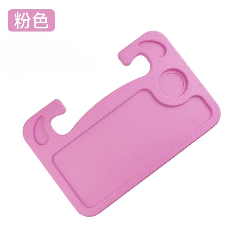 Supporto da tavolo per laptop per auto multifunzionale Supporto da tavolo portatile per ufficio Volante per auto Supporto per bevande Cibo Vassoio per caffè: Colore rosa