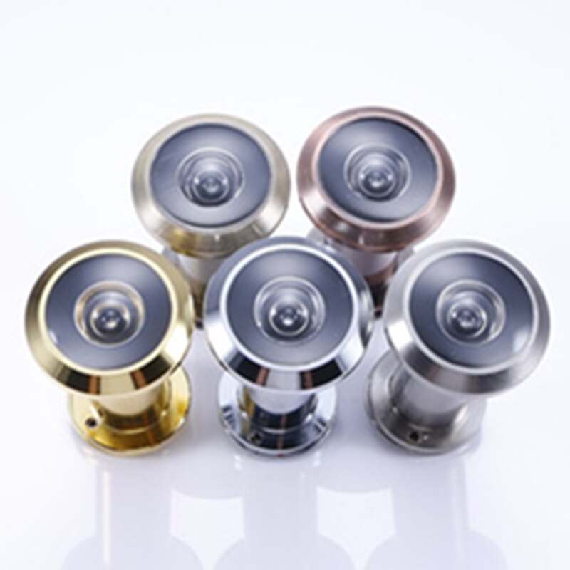 Visor de puerta con cámara de seguridad ajustable para el hogar, Visor de puerta de aleación de 220 grados, 16mm, vidrio óptico para casa, ojo antirrobo, mirilla de vídeo