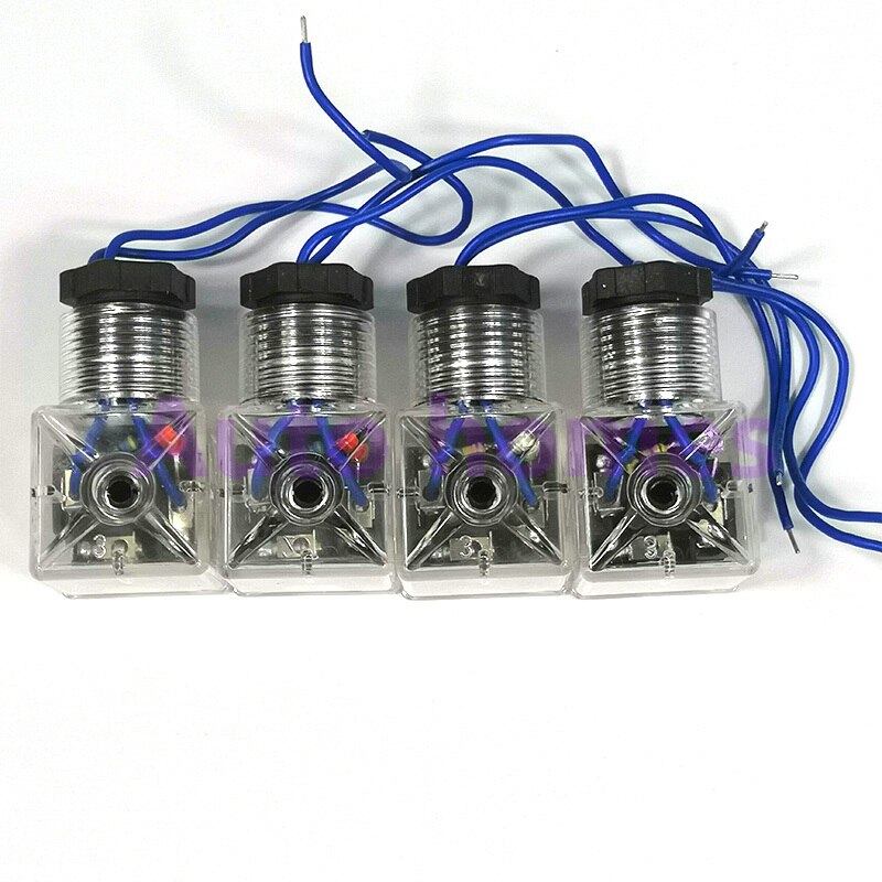 Bouchon de bobine à électrovanne hydraulique 24V 220V 110V 12V | Bobine avec indicateur, tension