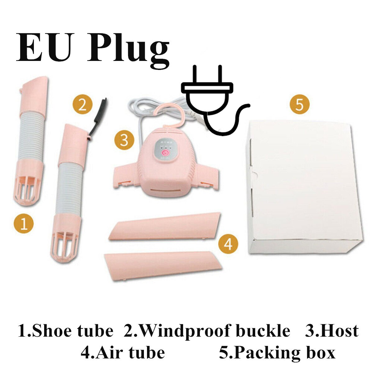 85-240V Electric Clothes Drying Rack Smart Clothes Hanger Dryer Rack Portable Outdoor Travel Mini Folding Clothing Shoes Heater: Pink EU plug