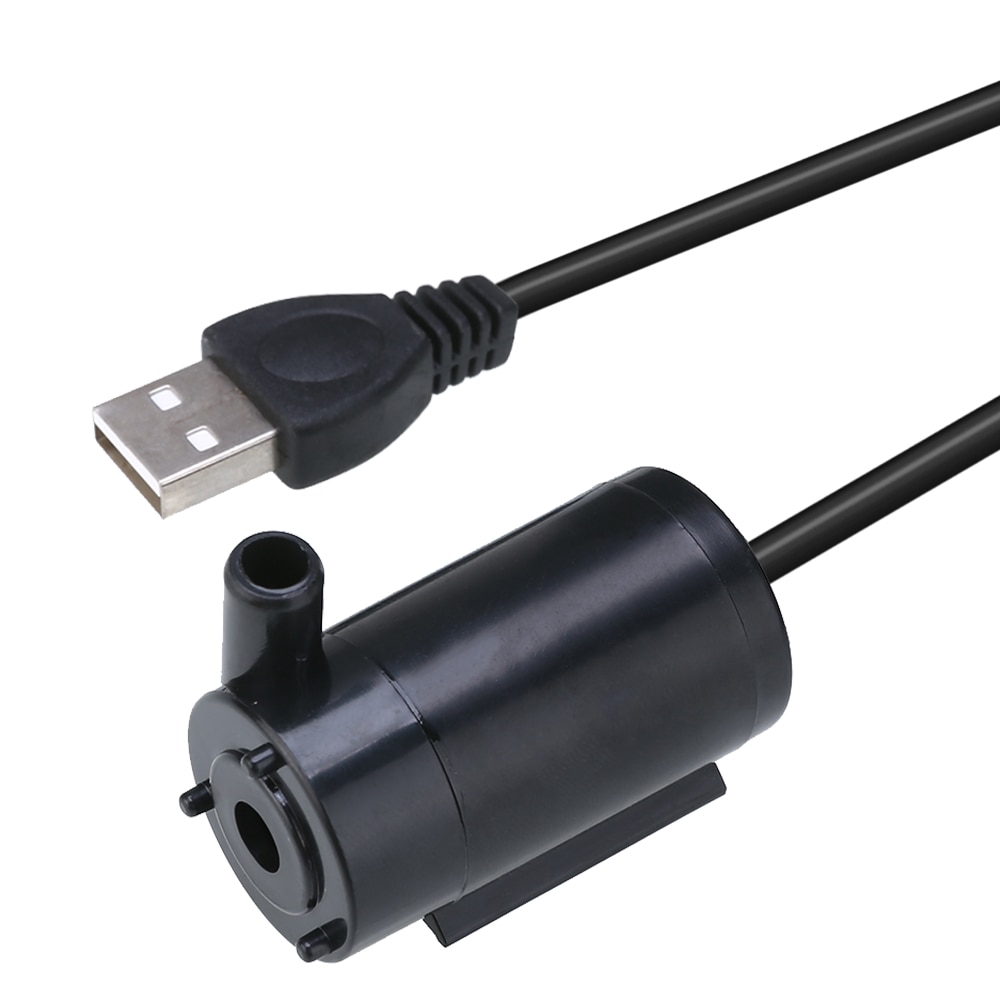 Vattenpump 5v usb 1m kabeldriven mute micro fontän mini dränkbar svart pump för akvarium akvarieträdgård