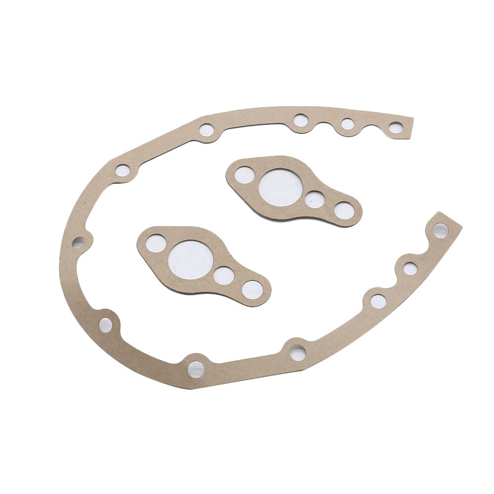 Auto Car Chrome Timing Chain Cover Kit Fit for SB Chevy 327 350 383 400 SBC Gasket Seal Bolts Set