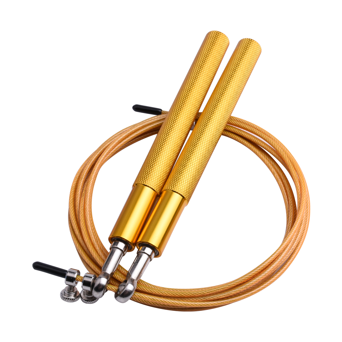 Cuerda de salto de velocidad para hombre y mujer, cuerdas ajustables para Fitness, entrenamiento de boxeo, MMA, Crossfit, equipo de gimnasio para el hogar, Unisex: Golden