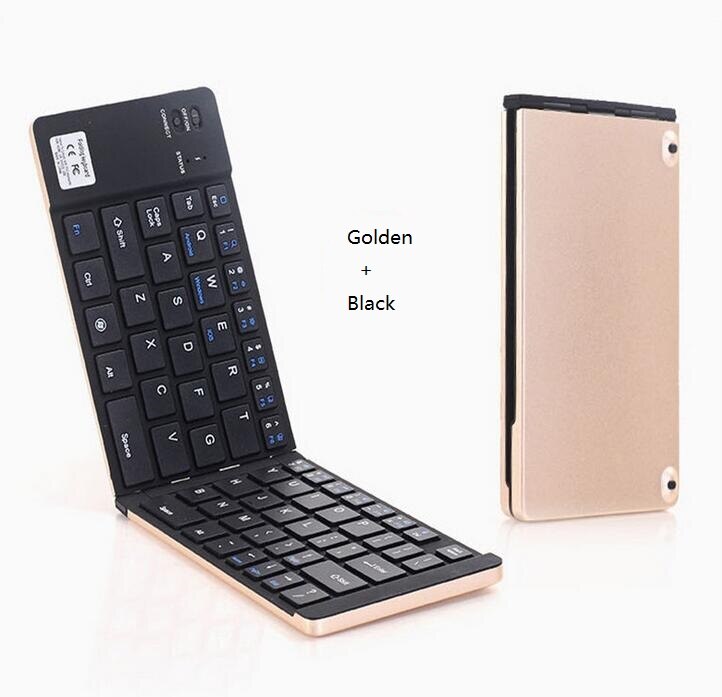Kb228 taskua taitettava mini -näppäimistö metalli bluetooth langaton matkapuhelimen näppäimistö iphone -tabletille ipad xiaomi huawei älypuhelimet