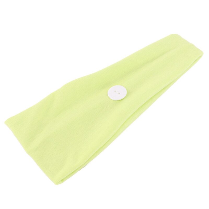 1Pc Effen Kleur Katoen Elastische Yoga Haarband Hoofdband Comfortabele Sport Gym Anti-Slip Slim Haarband Voor sport Hoofdband Tulband