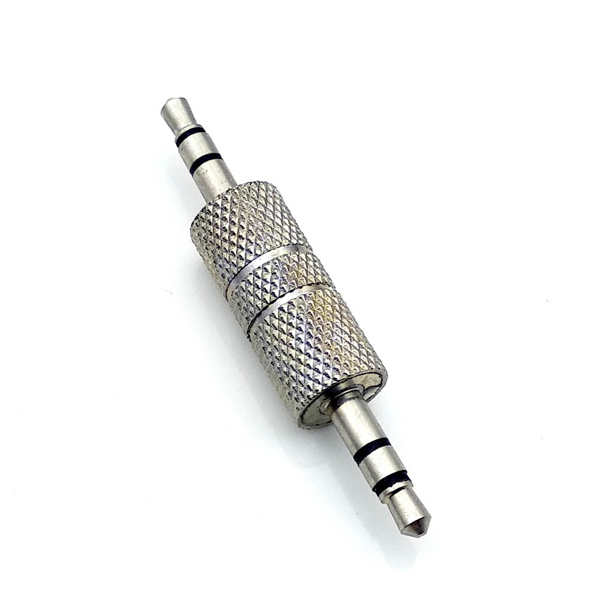 1PCS 3.5mm Stereo Male Plug naar Male Plug Audio Adapter 3.5 Jack Hoofdtelefoon Koppeling Converter Professionele Connector