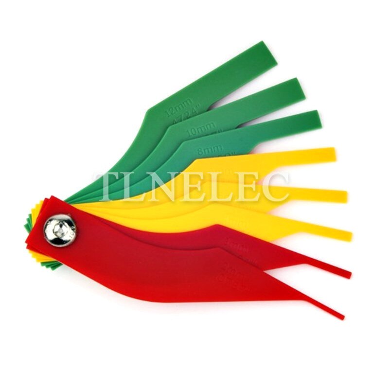 Brake Pad Scale Brake Pad Thickness Ruler Brake Pad Measuring Instrument Wear Measuring Instrument Brake Pad Measuring Tool