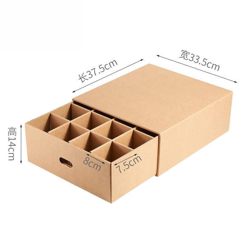 DIY Kraft Papier Schrank Schubladen Montage Unterwäsche Kasten Organizer Männer Frauen Socke Lagerung Kasten fallen Kosmetik Abschluss-Kasten: 3