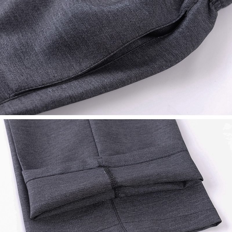 Stor størrelse 7xl 8xl 9xl 10xl herre dressbukser formelle kontorbukser sommer tynne komfortable dressbukser herre grå virksomhet
