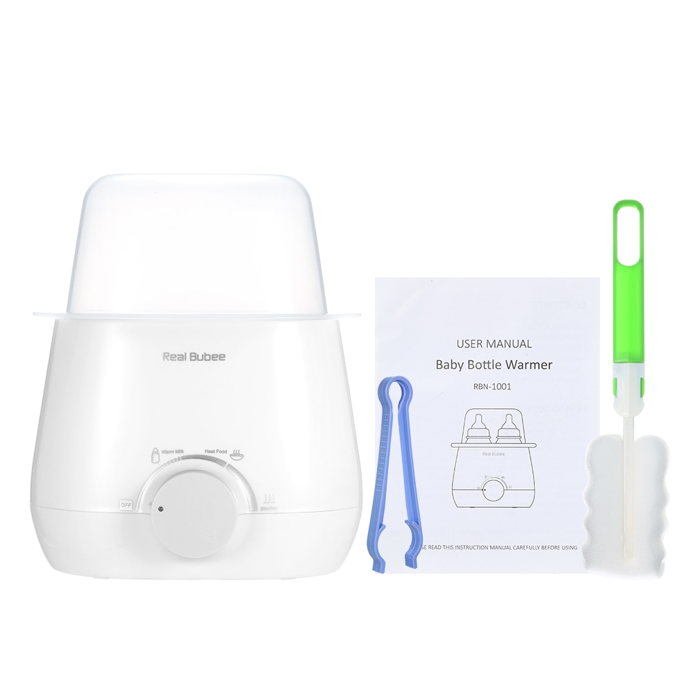 RealBubee Baby Bottle Warmer 3-in-1 Fast Bottle Warmer Food Heater Steam Sterilizer BPA-Free Warmers for Breastmilk 220V EU Plug