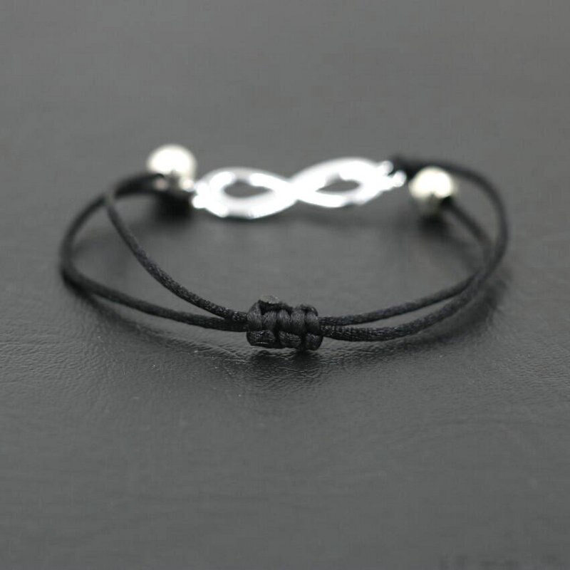 BPPCCR Unique Digital 8 Chakra Infinity Braid Bracelets Bileklik Black Red String Rope Thread Men Women Pulseira Masculina
