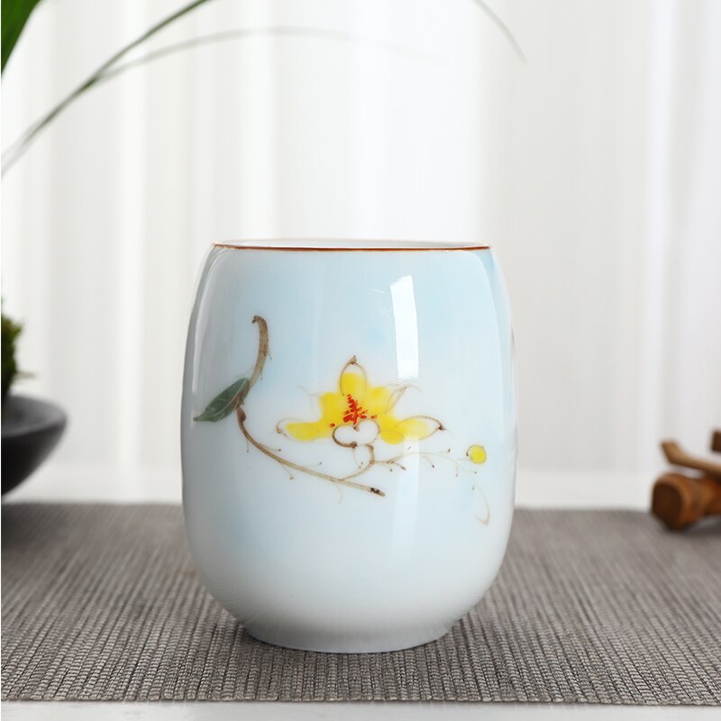 CHANSHOVA tasse à thé en céramique H271 | Motifs multiples traditionnels de Style chinois, tasse à thé en porcelaine blanche de 190ml: 16