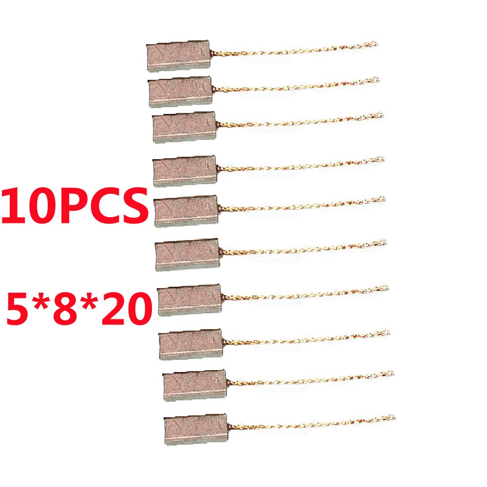 Keychannel 10 STKS/PARTIJ 5*8*20 MM Elektrische Generator Koolborstels Dynamo Power Tool Generieke Auto Regulator Hoge Koper: Default Title