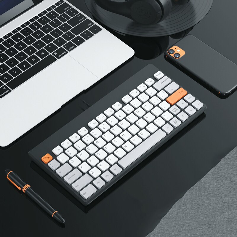 Conjunto de teclado y ratón con cable USB para Macbook, Xiaomi Mini, ratón mágico, Combo silencioso para ordenador portátil: Grey Keyboard