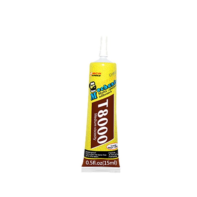 Résine époxy polyvalente T8000, mécanique, réparation de coque d&#39;écran de téléphone LED, colle liquide, outils de bricolage meilleurs que B-7000 collant: 15ml