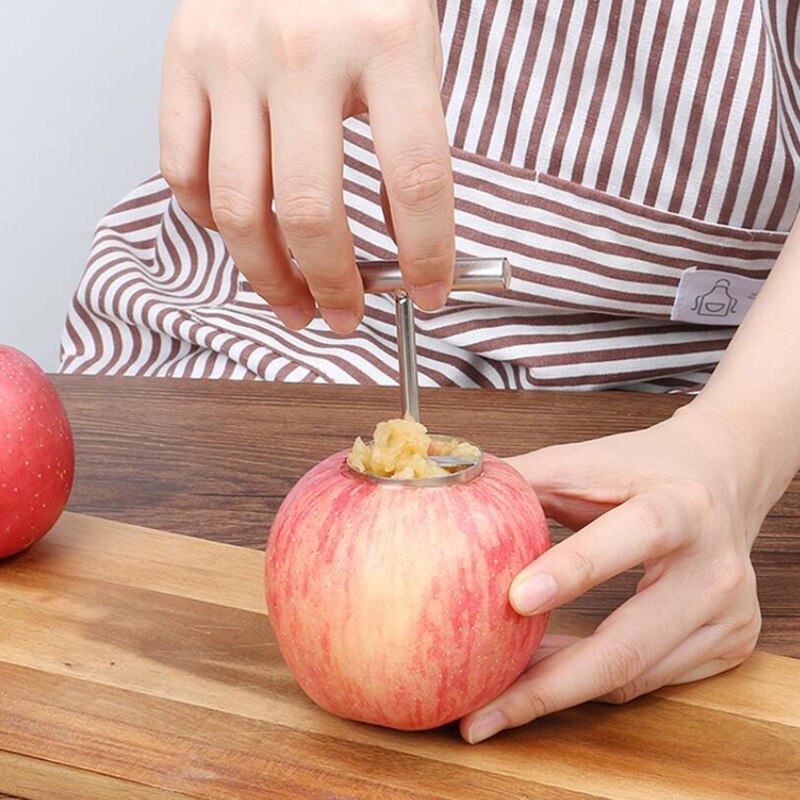 Cortador de núcleo de manzana de acero inoxidable afilado Separador de deshuesador de núcleo de fruta multifunción para accesorios de herramientas de cocina