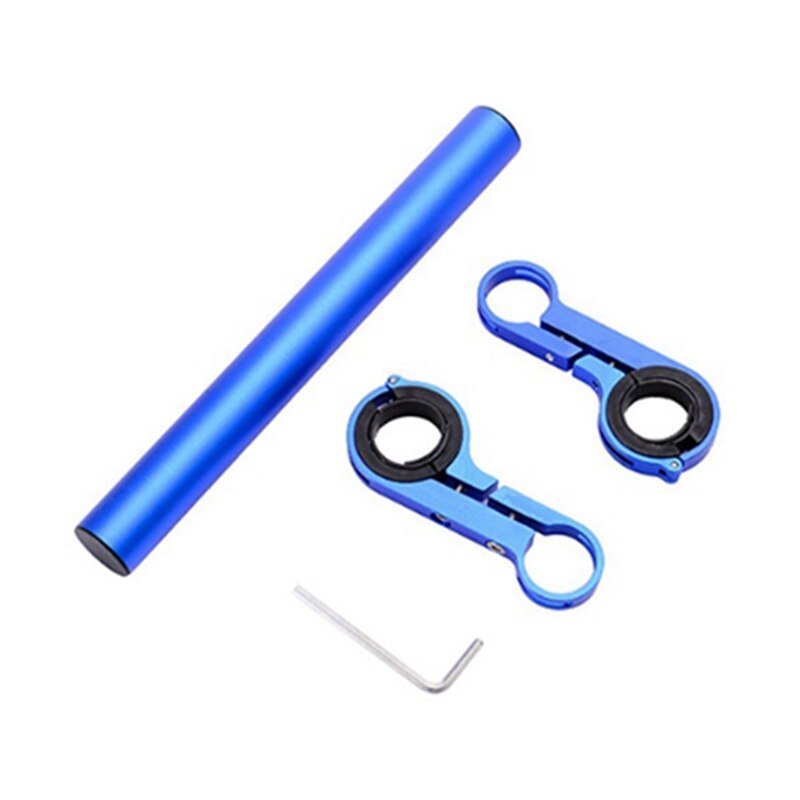 Bike Handlebar Extender Aluminum Alloy Bracket Extension for Bicycle Speeeter Mount Headlight Flashlight Lamp Holder