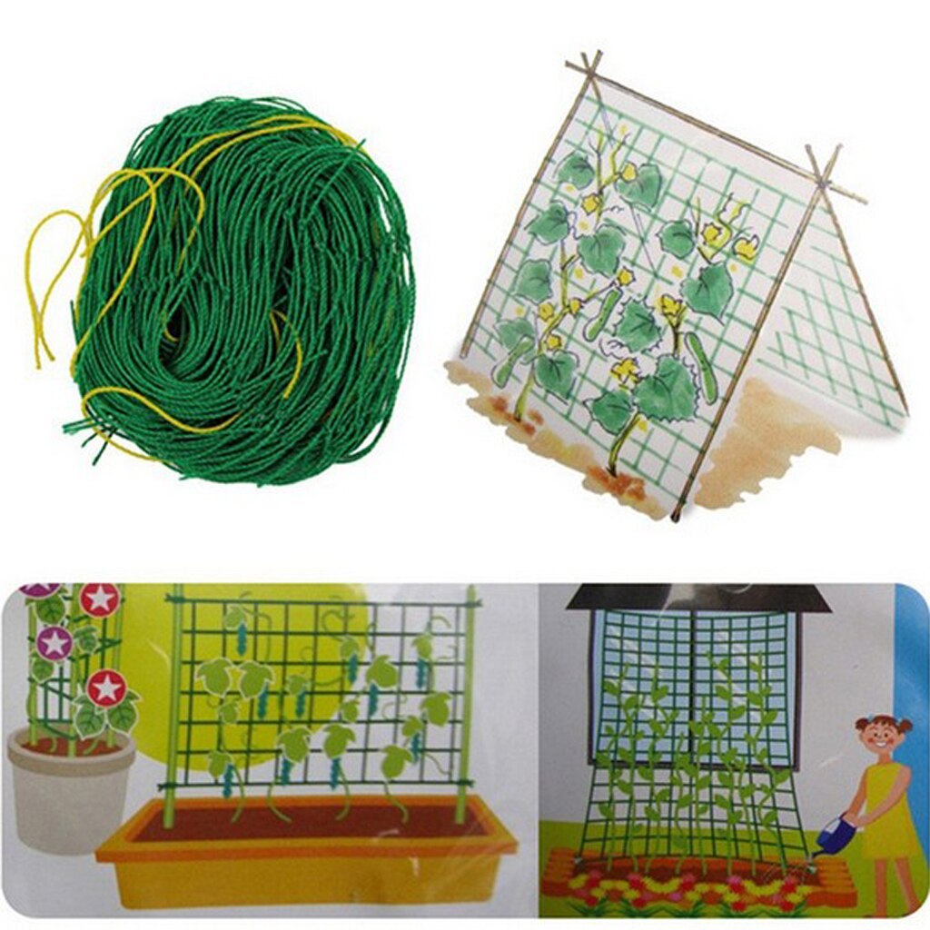 Nylon Trellis Netting Vine Fruitsm Veggie Trellis Net For Climbing Plants