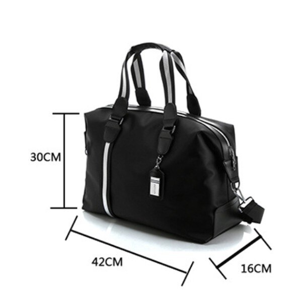 Grote Capaciteit Reistas Hand Bagage Reistas Size Mannen Weekend Bag Multifunctionele Waterdichte Reistas: Small black