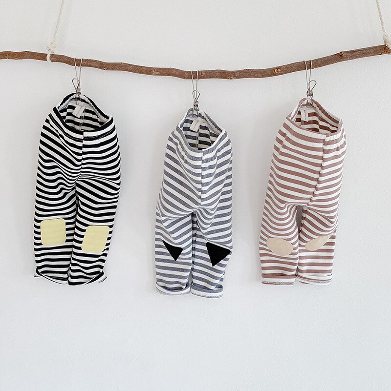 Kinderen Broek Baby Jongens Meisjes Broek Apring Herfst Katoen Leggings Peuters Gestreepte Leuke Flexibele Broek Mode Kleding