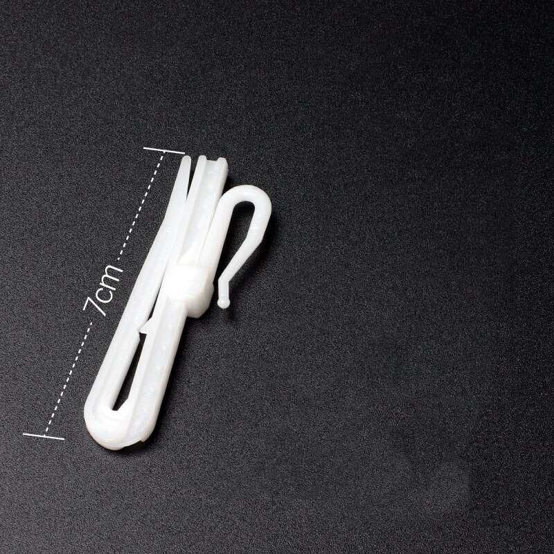 Plastic Curtain Hanging Hooks Window White Hooks Home Curtain Accessories Adjust The Lift: 20pcs