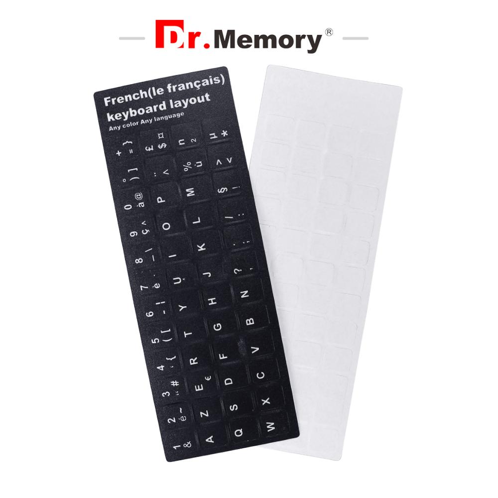 Pegatinas para teclado francés, antideslizantes, de letras, Bloc de notas, para portátil, reemplazo de teclado francés