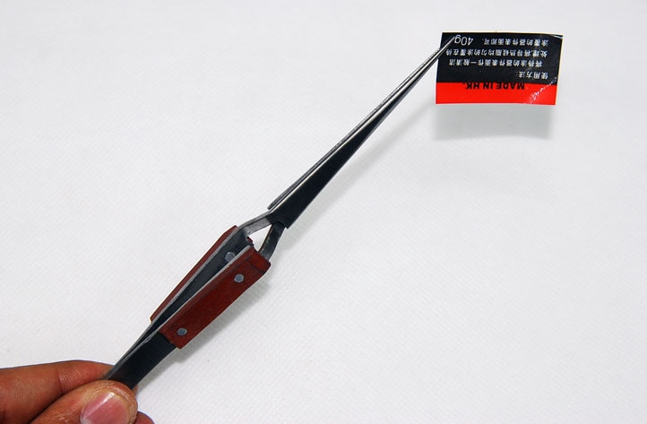 Pro'sKit Reverse Action Tweezer Magneticable With fiber handle Self-Gripping Precision Repair Tool