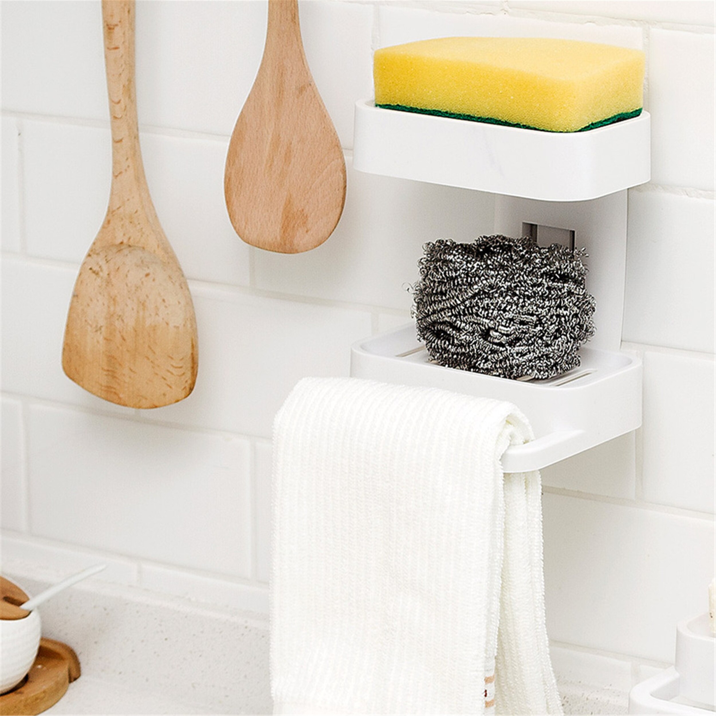 Single/Double Layers Soap Basket Bathroom Suction Soap Holder Soap Box Kitchen Tools Storage Rack Drain Basket
