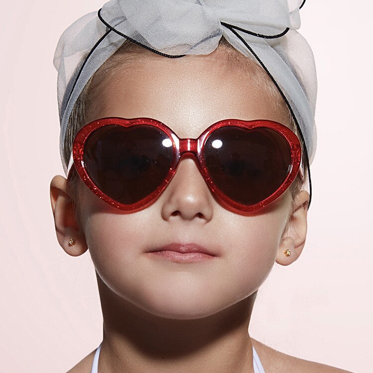 Hjerteform småbørnssolbriller piger drenge baby børn børn solbriller børn oculos de sol infantil