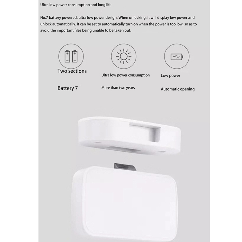 Tuya Smart Bluetooth App Drawer Lock Free Hole Lock Invisible Lock File Cabinet Wardrobe Letter Box Lock Support Alexa