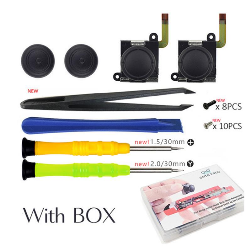 7 em 1 substituição 3d analógico joystick kit de reparo polegar vara reparação conjunto para nintend interruptor controlador jogo acessórios + ferramenta: 4