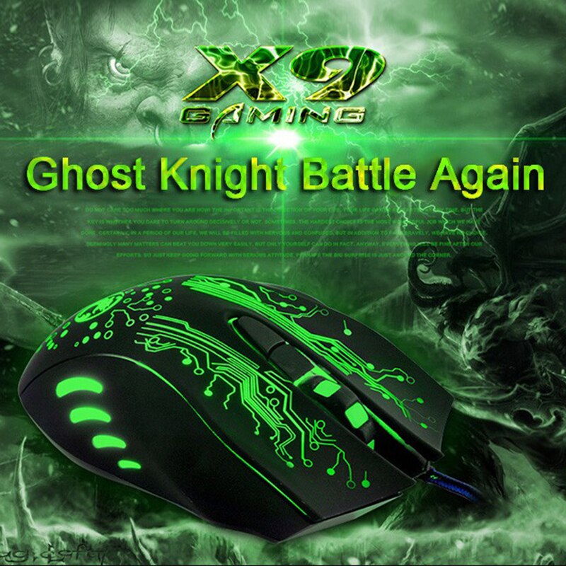 USB 7 Buttons 2400 DPI Wired Computer Gaming Mouse Optical Ergonomic Rechargeable Mice For Pc Laptop Universal Mouse