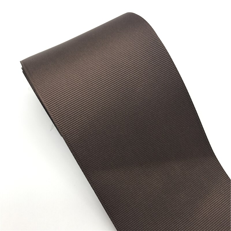 5Yards 3" 75mm Grosgrain Ribbon Bow Hair Party Wedding Christmas Decoration DIY Wrapping: Coffee